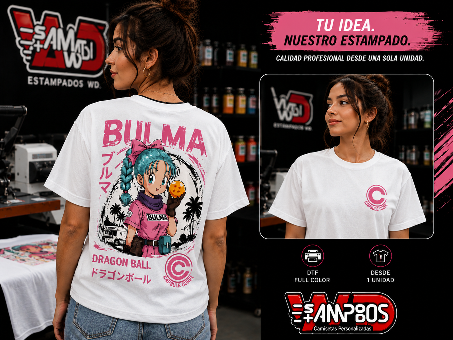 Camiseta Pokémon Bulma Unisex
