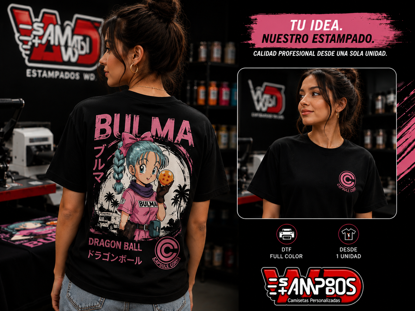 Camiseta Pokémon Bulma Unisex