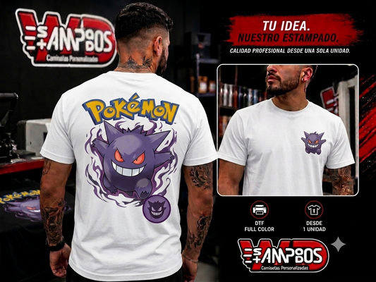 Camiseta Pokémon Gengar UNISEX