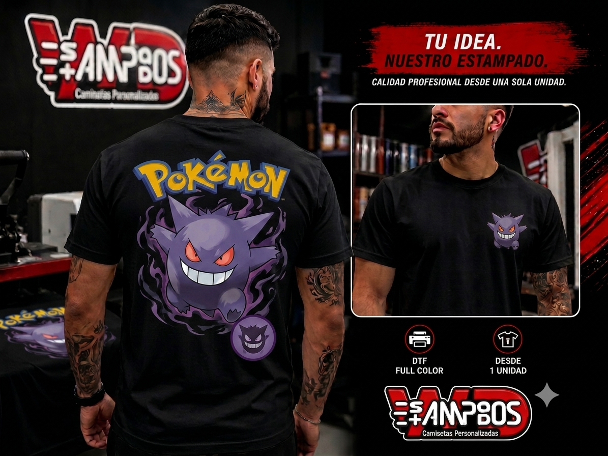 Camiseta Pokémon Gengar UNISEX