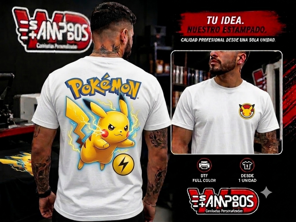 Camiseta Pokémon Pikachu